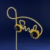 Pendientes Retro Redondos de Alta Gama con Piedras Artificiales Cepilladas, Estilo Antiguo No Descolorables Chapados en Oro Real Pendientes de Nicho Pendientes