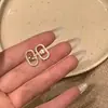 Pendientes de Botón de Circonita Elegantes y Exquisitos, Pendientes de Nicho de Lujo Ligero, Pendientes de Estilo Popular Novedad 2025 para Mujeres Sin Orejas Perforadas, Pendientes de Disco de Bobina de Mosquito