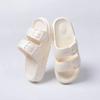 Sandalias y pantuflas moda de verano para hombre clásicas pantuflas de doble correa para el hogar sandalias de verano para exteriores para hombre y mujer zapatos de playa antideslizantes de suela blanda