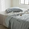 Colcha de verão Tencel de cor sólida de luxo simples e leve de alta qualidade, quatro peças, elegante, seda gelada, ar condicionado, roupa de cama