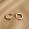 Brincos de Cruz de Açúcar Cristalizado Novo Estilo para Mulheres, Simples e Estilosos, Luxo Leve, Sensação de Alta Qualidade, Presilhas de Orelha com Incrustações de Diamante, Brincos