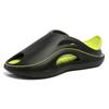 Novedad de Verano Calzado de Dos Colores Boca de Pez Exterior Versátil Pantuflas Suaves Suela Gruesa Sandalias Ligeras de Playa para Hombres y Mujeres