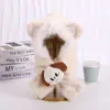 Conjunto de sombrero de peluche y bufanda para niños, sombrero con protección para las orejas de otoño e invierno para niños, lindo conjunto de dos piezas de dibujos animados para niñas y bebés