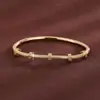 Pulseira Minimalista Fresca em Aço Titânio Estilo Floresta, Simples e de Alto Padrão, Pulseira Exquisita Estilo Ins para Mulheres, Exclusivamente para Vendas Transfronteiriças, Direto do Fabricante