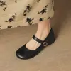 Zapatos Planos de Tira Delgada para Mujer Brisa Suave de Noche 2026 Otoño Nuevos Zapatos Mary Jane Estilo Francés para Combinar con Faldas