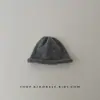 Gorros Infantiles Otoño e Invierno Coreanos Estilo Retro de Punto con Borde Enrollado Protección para las Orejas para Hombres y Mujeres Bebé Sencillos Cálidos y a Prueba de Frío Gorros de Punto