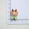 Santa Claus de Dibujos Animados Reno Campana Accesorios de Resina Funda para Teléfono Móvil Pasador Joyería Parche Imán para Refrigerador Material