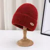 Nuevo Gorro de Lana de Nueva Circunferencia de Cabeza Grande para Mujer en Otoño e Invierno 2025, Moderno y Versátil, A Prueba de Frío, Protección para los Oídos y Cálido Gorro de Punto para Hombre para Exportación
