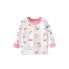 Camiseta de Manga Larga para Niña Ropa de Primavera y Otoño Ropa Interior para Niño Capa Base para Bebé Top de una Pieza 100% Algodón para Bebé Pijama Infantil