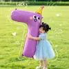 Estilo Ins Sombreros Coloridos de 42 pulgadas y Globos con Números para Decoración de Escena de Ceremonia de Fiesta de Cumpleaños Infantil