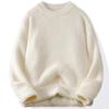 Suéter de Gola Redonda Masculino Outono e Inverno Adolescente Masculino Casaco de Suéter Masculino Moda Feminina Interno Suéter Básico Masculino