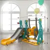 Combinação de Escorregador e Balanço Infantil Brinquedos para Bebês Dobrável Multifuncional para Interior Casa Playground Escorregador para Bebê