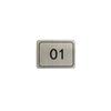 Placa de metal pin de fundição logo letra produção liga de zinco autoadesivo plaqueta de nome bagagem dividida placa de negócio