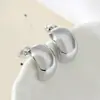 Pendientes de Gota de Agua Caliente Transfronterizos Moda Carácter C Temperamento Versátil Ligeros de Alta Gama Clavo para Oreja Hebilla de Oreja de Frijol Distintiva