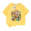 Tungtungsahur Tongtongge Hombre de Palo de Madera Abstracto Extranjero Shanhaijing Camiseta de Manga Corta para Niño Ropa Casual Verano