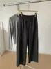 Calças Casuais Femininas de Lã Tencel com Pelúcia, Perna Curva, Perna Larga, 26 Outono/Inverno, Cintura Alta, Caimento Macio, Emagrecimento, Comprimento Longo, Coreano