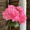 5 buquês de hortênsias simuladas, flores simuladas para casamento, cenário de casamento, arranjo de flores de parede, hortênsias, flores de seda decorativas