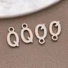 Acero Inoxidable Galvanizado Estilo Europeo y Americano 26 Letras Inglesas Etiqueta Colgante Pulsera Collar DIY Hecho a Mano Accesorios de Joyería