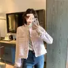 Chaqueta Corta de Tweed Estilo Francés para Mujer, Nuevo Estilo Primavera y Otoño 2026, Cárdigan Elegante y Adelgazante para Mujer