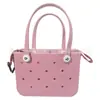 Bolsa de playa de EVA en stock, bolsa perforada de doble uso, bolso de mano de EVA de liberación rápida, bolso de hombro para mujer para compras y maquillaje