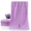 Toalha de lavanda de algodão por atacado absorvente não-fiapos presente de algodão doméstico adulto toalha de rosto personalização do logotipo