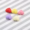 Acessórios para Joias DIY Borracha Macia Fresco e Simples Tridimensional Coração de Pêssego Brincos em Formato de Coração Chaveiro Pingente para Bolsa