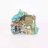 Ímãs de Geladeira de Cidade em Acrílico, Ímãs de Geladeira Estilo Chinês Original, Ímãs Decorativos de Presente, Artesanato Cultural e Criativo, Lembranças de Viagem