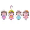 Llavero Colgante de Dibujos Animados Niña Linda Trenza Niña Horneando Pastel Adornos Pequeños Colgante de Bolsa para Pareja Regalo