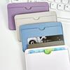 Bolsa Pequeña para Tarjetas de Cuero PU para Dama Estilo Avanzado ins Bolsa para Tarjetas Bancarias Venta al por Mayor Tarjeta de Identificación Pequeña Bolsa de Tarjetas de Cuero para 3 Tarjetas