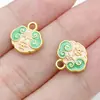 Pingente tradicional de peixe koi com gota de óleo banhado a ouro para riqueza e fortuna, nova pulseira de liga estilo chinês, acessórios de joias com caractere da fortuna atacado