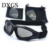 Gafas de Protección Ocular para Campo de Tiro Cs de la Vida Real al Aire Libre Gafas con Lente de PC Juego de Gafas Negras de 2 Lentes