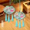 Bolsita de Ruyi estilo antiguo, bolsa de brocado tejida, bolsa vacía, adorno para el Festival de Medio Otoño, amuleto, bolsa de brocado, forma única, con mecanismo de apertura y cierre, y bordes decorativos