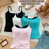 Camisola sexy estilo americano con bloques de color, encaje y retazos, imitación de dos piezas con copas en el pecho, corte ajustado, perfecta tanto para llevar sola como debajo de otra prenda, top deslumbrante