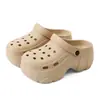 Lindos zuecos de tacón alto de verano para salir, planos y cómodos, tipo babucha, modernos y populares, casuales e impermeables para mujeres en verano