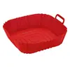 Tapete de silicona multiusos para hornear, resistente al horno, fácil de limpiar, resistente al aceite, bandeja de silicona para freidora de aire