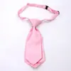 Gravata Pequena de Cor Sólida de Camada Dupla Anti-Seda Curta para Vestido 20cm Gravata de Uniforme Escolar Infantil Gravata Borboleta