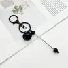 Novo chaveiro de metal em forma de sino DIY, chaveiro fofo com contas criativas, decoração de bolsa, pingente multicolorido atacado