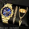 Sudeste Asiático Transfronterizo Set de Relojes para Hombre Venta al por Mayor Reloj con Correa de Acero Moda Trendy para Hombre Reloj de Cuarzo Reloj para Hombre
