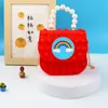 Bolso Bandolera Vanguardia para Hombro Niños Bandolera Bolso de Mano Perla Burbuja Bolso Bandolera de Silicona para Hombro Bolso Gelatina