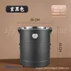 Lata de Chá de Aço Inoxidável Estanhado, Pote Hermético de Armazenamento, à Prova de Umidade e Insetos, com Higrômetro para Nível de Umidade Visível