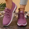 TEMU Venta Caliente de Verano Malla Flyknit Transpirables Zapatos para Mujer Moda Casual Zapatos para Correr Talla Grande Suela Suave Zapatos de Comercio Exterior