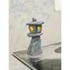 Linterna de Piedra Adorno de Paisaje Micro Paisaje Acuario Bonsái Decoración Japonesa Estilo Antiguo Linterna de Piedra en Miniatura Mini Adorno