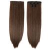 Traje de pieza de peluca de 16 tarjetas extensión de cabello sin costuras reemplazo de una sola pieza cabello largo liso aumento de volumen pelucas de tarjeta de seis piezas