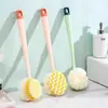 Cepillo de Baño para Frotar la Espalda, Bola de Baño de Cerdas Suaves para Frotar el Barro, Cepillo de Baño de Doble Cara Dos en Uno para la Espalda, Cepillo Especial de Mango Largo para Frotar en Stock