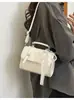 Bolso de mano minimalista transfronterizo para mujer, moda de verano 2026, bolso de hombro o axila de color liso, bolso cruzado cuadrado pequeño elegante