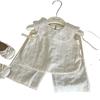 Gran Venta No Reembolsable y No Intercambiable [Pedido por Racionalidad] Top sin Mangas Chaleco con Lazo para Niñas + Pantalones de Pierna Recta Pierna Ancha