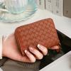 Billetera para Tarjetas de Mujer Adecuada para Bolso de Organza Tejido para Mujer, Bolso para Identificación, Monedero para Mujer, Mini con Múltiples Ranuras para Tarjetas, Moda Coreana