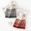 Gorro de Lana de Oveja 100% Tejido con Pompón, Gorro Suave y Cálido de Invierno Color Camello, Gorro Protector de Orejas para Mujer
