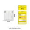 Botella PET de Boca Ancha para Alimentos de 68 Dientes Tapa de Aluminio Botella de Plástico Transparente Redonda Sellada Lata de Alimentos Botella para Empaque