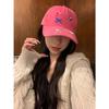 Gorra de béisbol blanco crema con lazo para mujer, versátil, linda, para circunferencia de cabeza grande, que hace ver la cara pequeña, gorra con visera, ala ancha, sombrero para cara grande